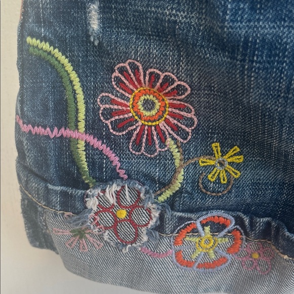 Place Denim with Pink Button Accent - Picture 4 of 8